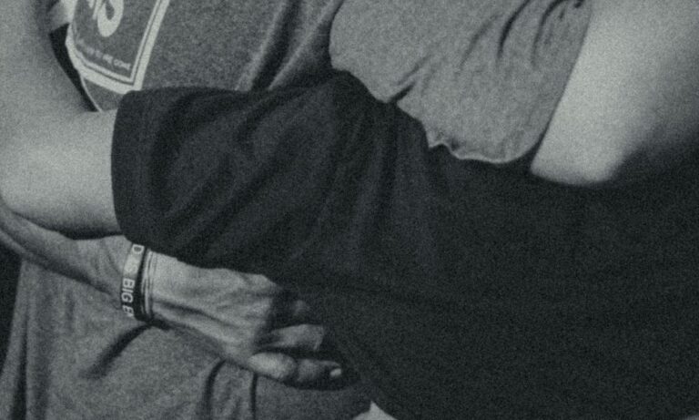 family hugging after an expected home death