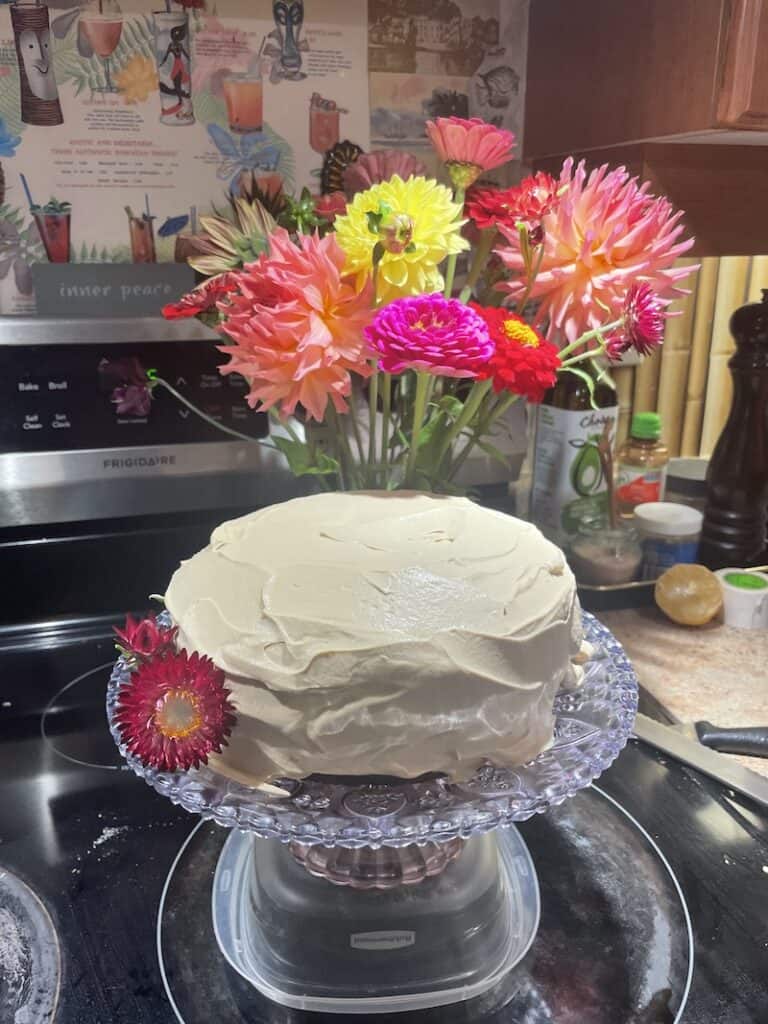 Favorite cake baked in memory of a lost loved one