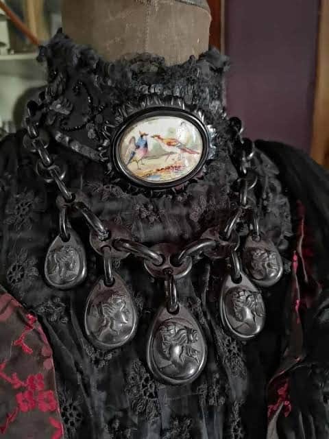 Jet Jewellery necklace for mourning